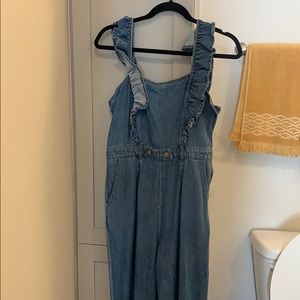 New with tags denim jumpsuit